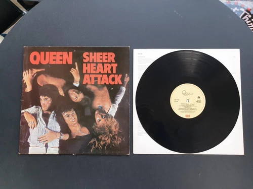 QUEEN - SHEER HEART ATTACK 1974 UK PRESS  12" VINYL RECORD LP EX