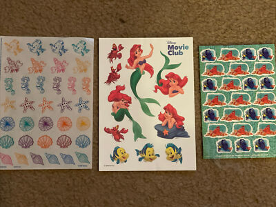 Disney The Little Mermaid and Finding Nemo Dory Stickers