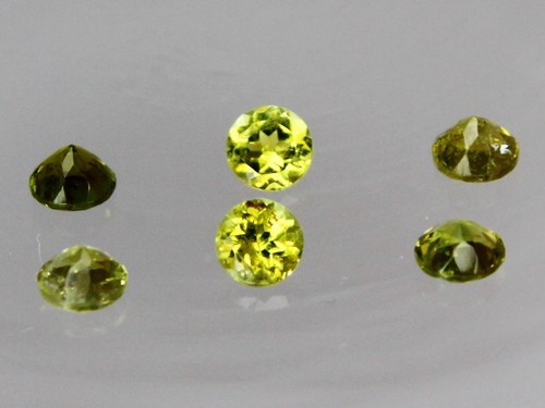 1x 4mm Green Tourmaline & Golden Green Tourmaline Round Loose Natural Gemstone - Picture 22 of 43