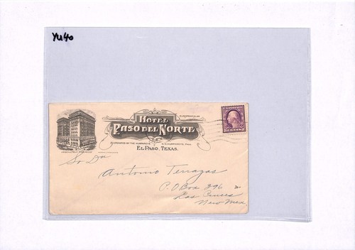 USA Illustrated Advert Cover *HOTEL PASO DEL NORTE* El Paso Texas 1918? YU40 - Picture 7 of 8