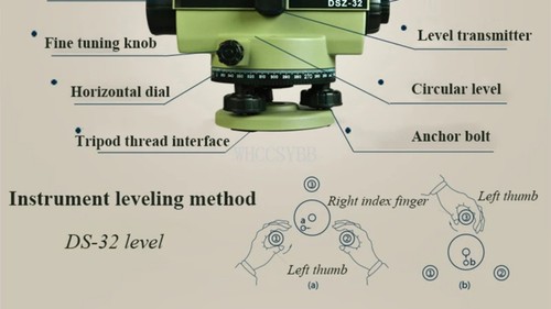 DS32 Optical Level Self-leveling Tool Optical Auto Level Leveling Instrument - Picture 15 of 16