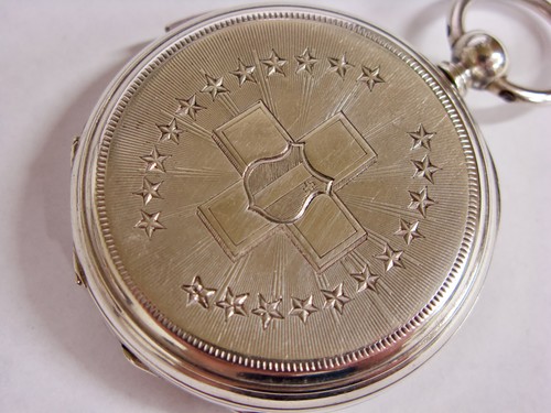 RARE montre Duplex à sonnerie Emile Borle Antique Quarter repeater pocket watch - Imagen 10 de 23