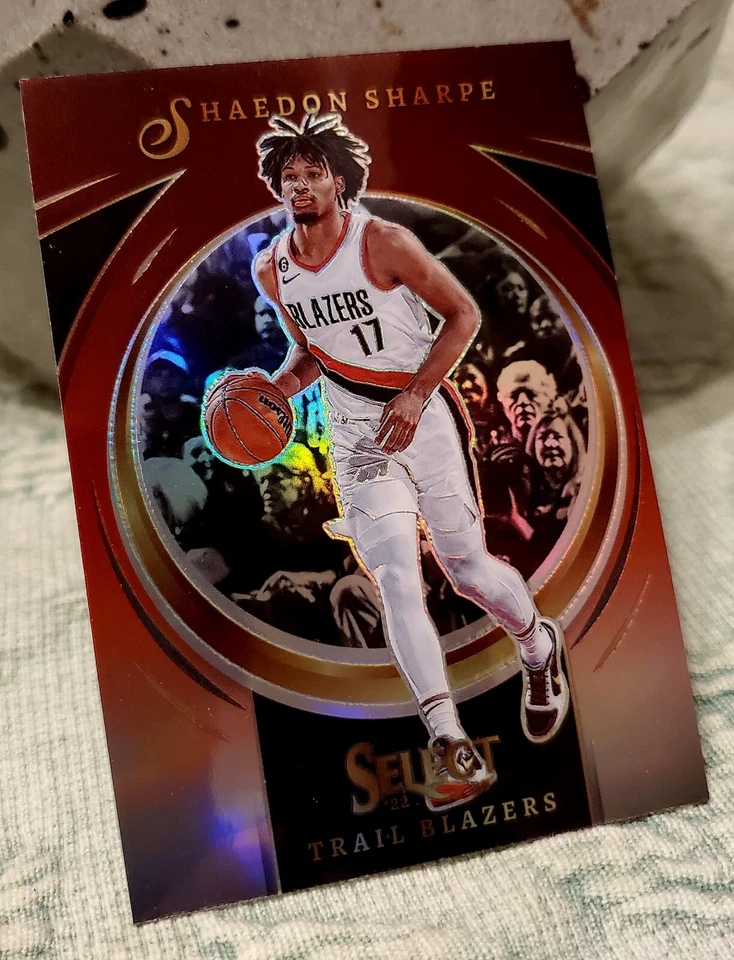 2022-23 Shaedon Sharpe Panini Select Certified Red Prizm SSP Rookie RC  - Image 3 of 4