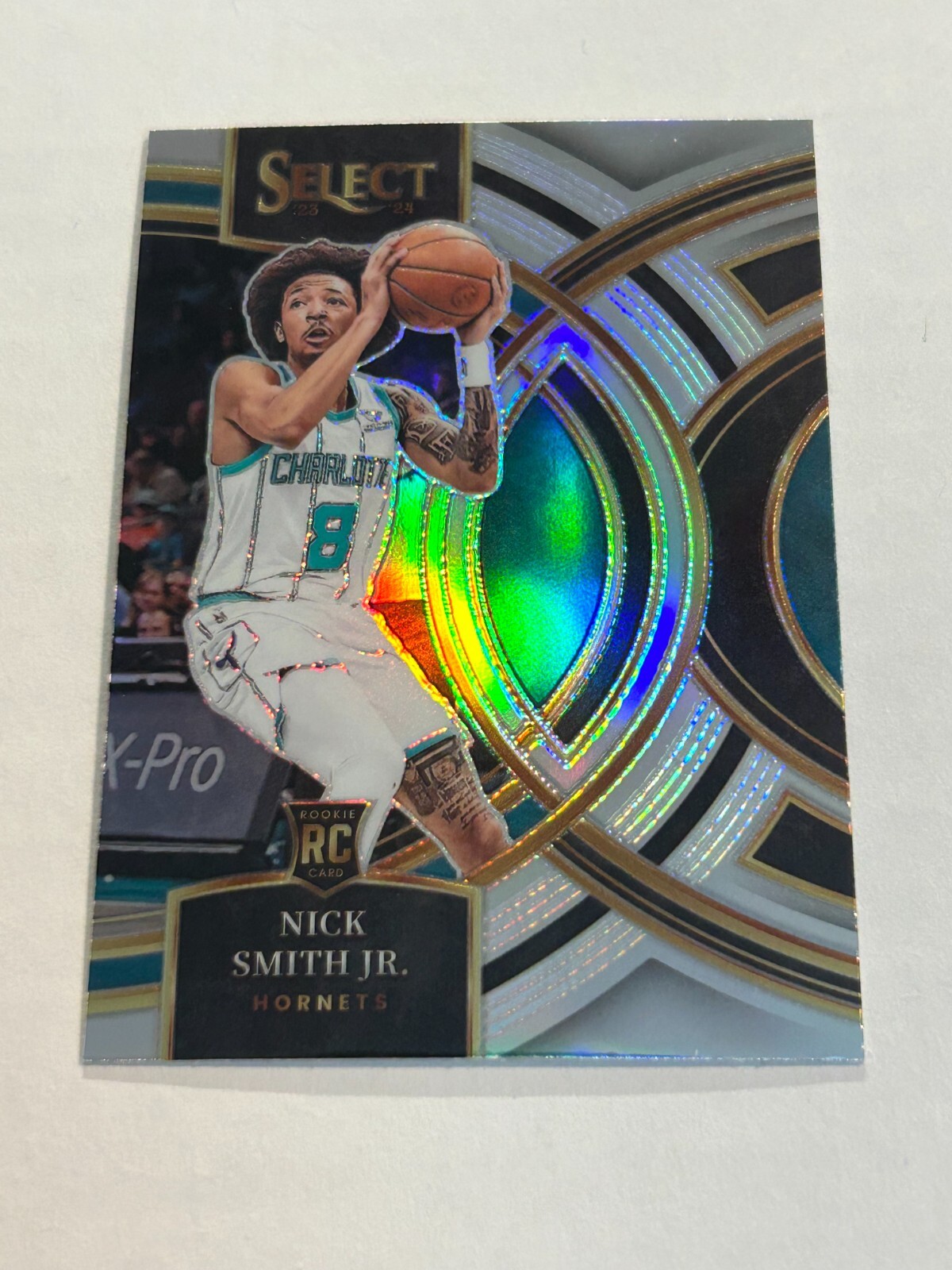 2023-24 SELECT H2 NICK SMITH JR #119 SILVER PRIZM ROOKIE HORNETS SP