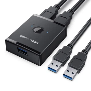 CY USB Hub pour clavier KVM USB 3.0 Sélecteur de commutateur bidirectionnel 2 à 1 PC