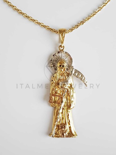 18K Gold Filled Grim Reaper Pendant 