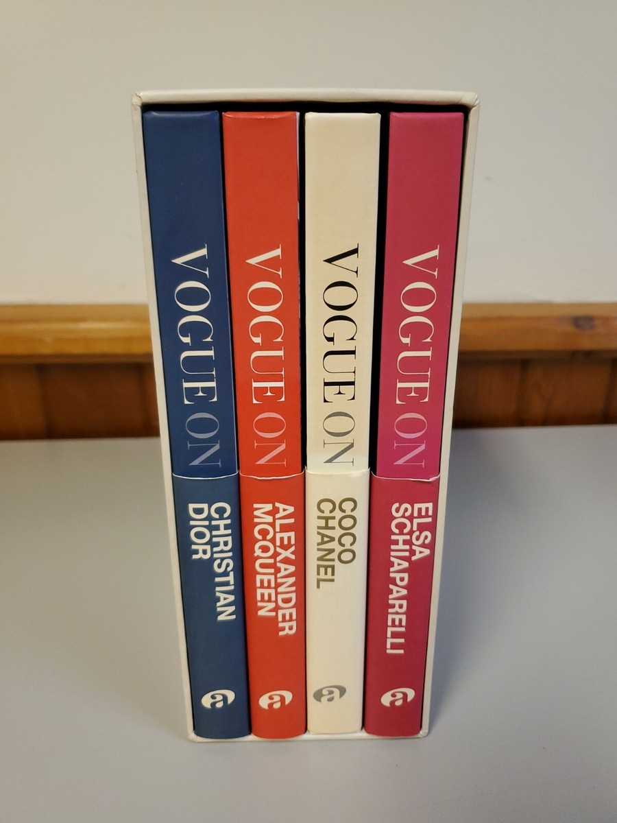 VOGUE ON RARE 4PC BOOK COLLECTION WITH SLIP COVER CANEL DIOR ELSA
