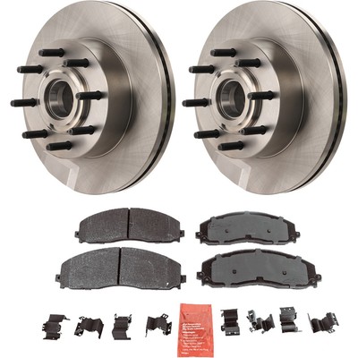 Front Brake Disc Rotors and Pads Kit for F250 Truck F350 Ford F-250 Super Duty