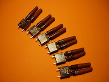 6pcs. MGK1-1 / 1-1 Double-pole small-sized sockets with plugs NEW. MILITARY