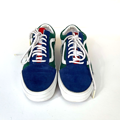 Vans Old Skool Yacht Club Color Block Blue Green Yellow Red Vans Old Skool Yacht Club Color Block Blue Green Yellow Red