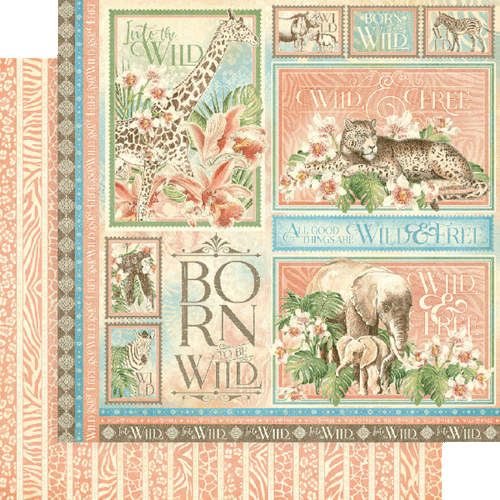 Grafik 45 WILD & FREE 8x8 Papierblock - Bild 3 von 9