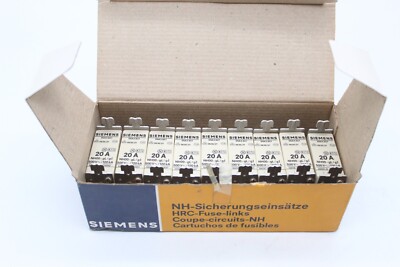 Siemens 3NA3807 NH00-gl/gi Sicherungseinsatz | 20A |  pro Stück