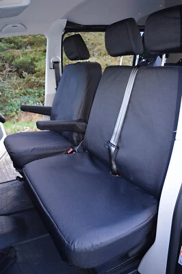 Volkswagen Transporter T5 Housse de Siège de Fourgon Sur Mesure - Résistant - Photo 1/3