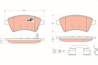 BremsbelÄGe Fiat P. Sedici 06-/SUZUKI SX4 06- MIT Sensor