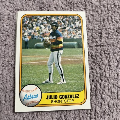 1981 Fleer Julio Gonzalez Houston Astros #73