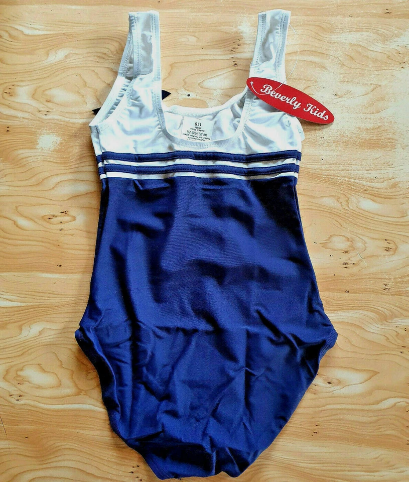 MAILLOT DE BAIN 1 PIECE 6 ANS ou 8 ans FILLE MARIN MARINIERE NEUF BLEU BLANC - Photo 2/3