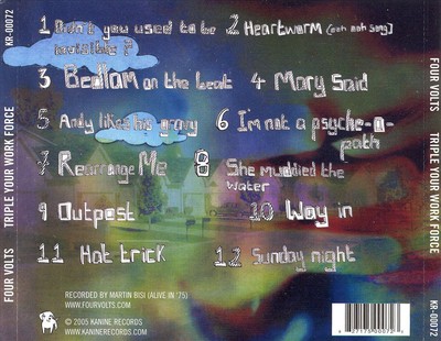FOUR VOLTS - TRIPLE YOUR WORK FORCE NEW CD
