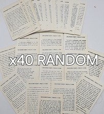 x40 Grandmothers Predictions Cards Grandma Fortune Telling Magic Gypsy Vintage