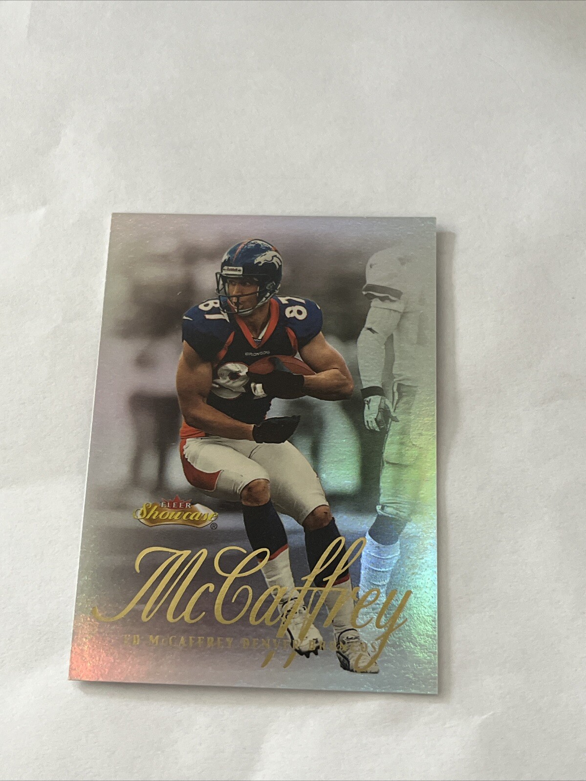 2000 Fleer Showcase Ed McCaffrey #77 Broncos