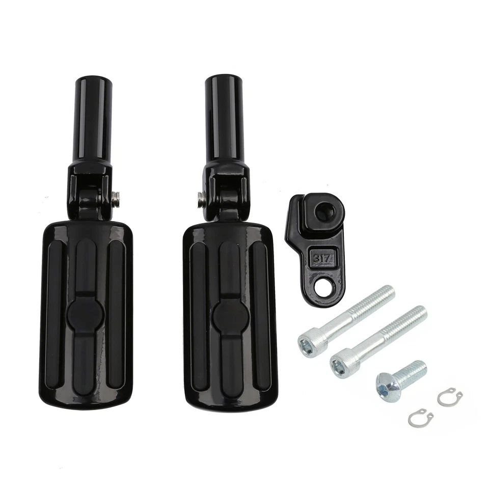 estriberas de pasajero aptas para Harley Softail Slim 12-17 16 Cross Bones FLSTSB 08-11 Foto 2 de 4