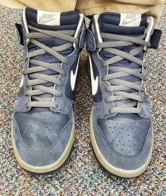 Nike Dunk High Midnight Navy Men's Size 11.5 Blue Gray 317982-401 Yankees | eBay