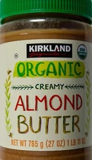 Kirkland Signature USDA Organic Creamy Almond Butter, 27 Ounce