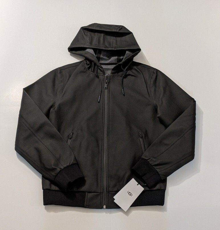 UGG Australia Diego Rubberized Hoodie Jacket Size XS NWT MSRP $225