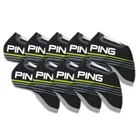 PING Premium Original Golf Iron Club Head Cover(9pcs) Black Neoprene / 2025 Ver