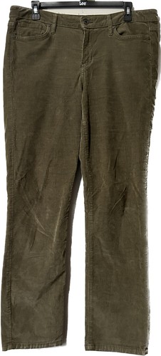 CALVIN KLEIN - Army Green/olive ultimate skinny Corduroy Pants Size 12