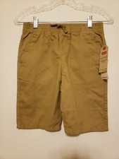 Levi s Boys Size Medium 10/12 Tan Khaki Slim Fit Elastic Waist Shorts