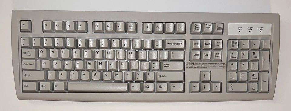 NEW Toshiba KB-2971 Wired Keyboard Computer Off White PS2 QWERTY - Image 2 of 4