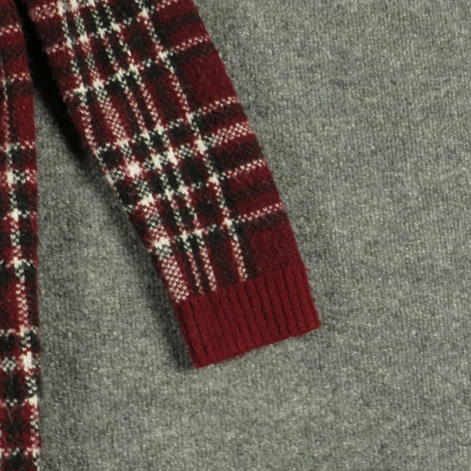 Suéter feminino Forever 21 pequeno marrom manga longa gola redonda malha suéter - Imagem 3 de 4