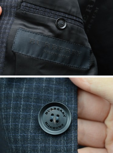 Burberry Prorsum Mens Wool Check Blazer XXS Sample Burberrys - Picture 8 of 11