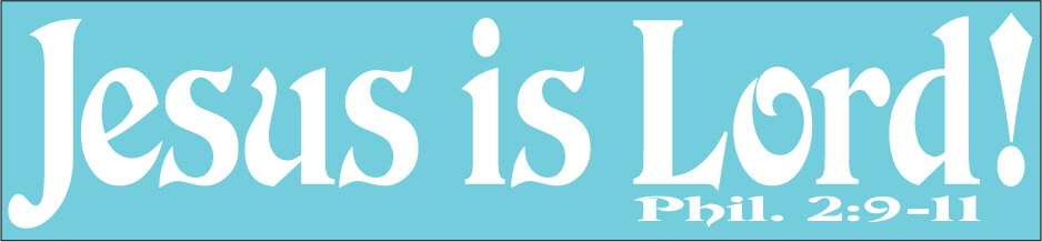 Jesus Is Lord Vinyl Die Cut Decal Bulk Pack Of 10