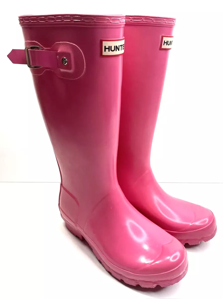 Pink gloss store hunter wellies