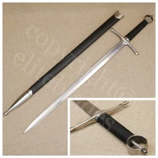 40" Irish Ring Hilt Celtic Medieval Crusader Knight Sword with Scabbard