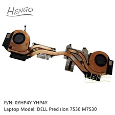 New For DELL Precision 7530 M7530 CPU &GPU Cooling FAN Heatsink 0YHP4Y YHP4Y