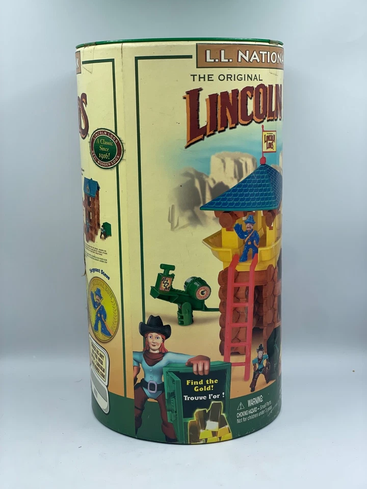 Lincoln Logs LL National Bank Canister Hasbro K’Nex 2002 Building Set Cowboys - Image 4 of 4