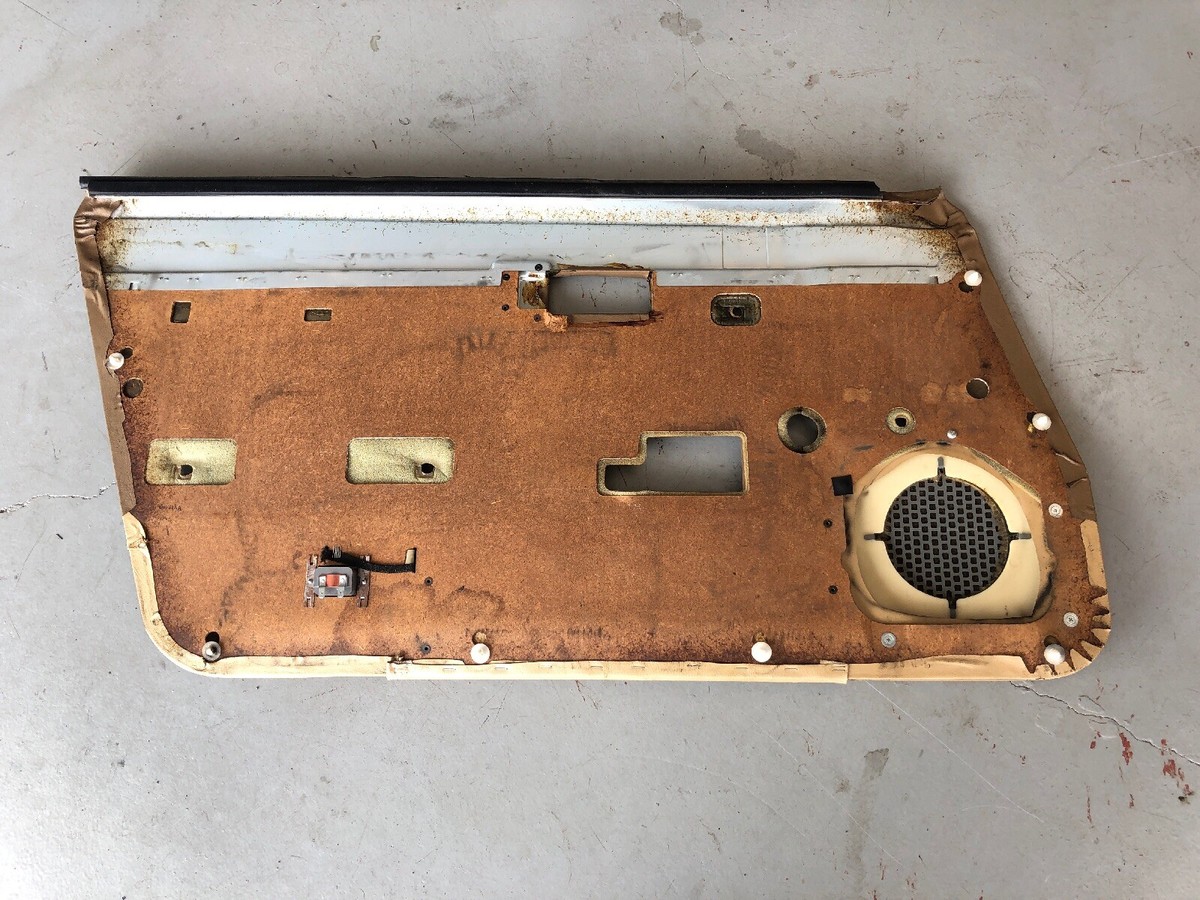 1984-1988 NISSAN 300ZX RIGHT INTERIOR DOOR PANEL BROWN LEATHER OEM