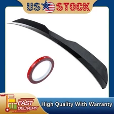 Carbon Fiber Universal Rear Roof Spoiler Wing Trunk Tail, Trunk Spoiler Lip Kit