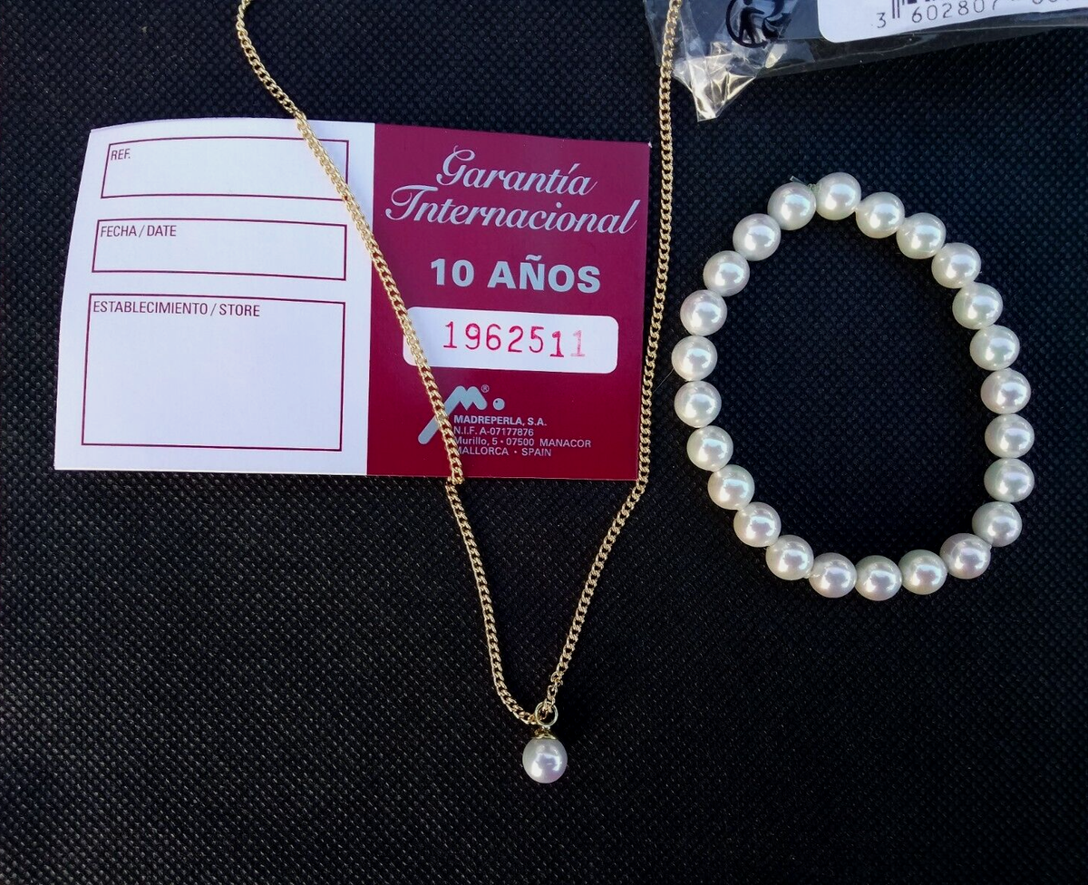 Pendentif Argent 925 Avec Perle Perlas Manacor - Mallorca Spain - Occasion