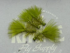 4ea. Extra Heavy Jigged Euro streamers size #8 in Olive. Great Euro Anchor Fly.