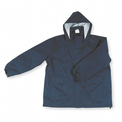 Chaqueta de lluvia y capucha de poliuretano azul marino Condor talla 3XL 2PY78 mantente caliente y seco - Imagen 3 de 6