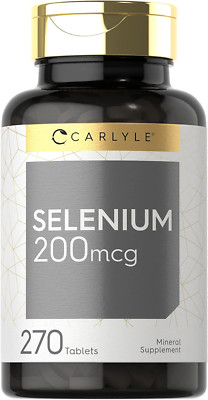 Selenium Supplement 200Mcg Tablets Vegetarian, Non-Gmo, Gluten Free