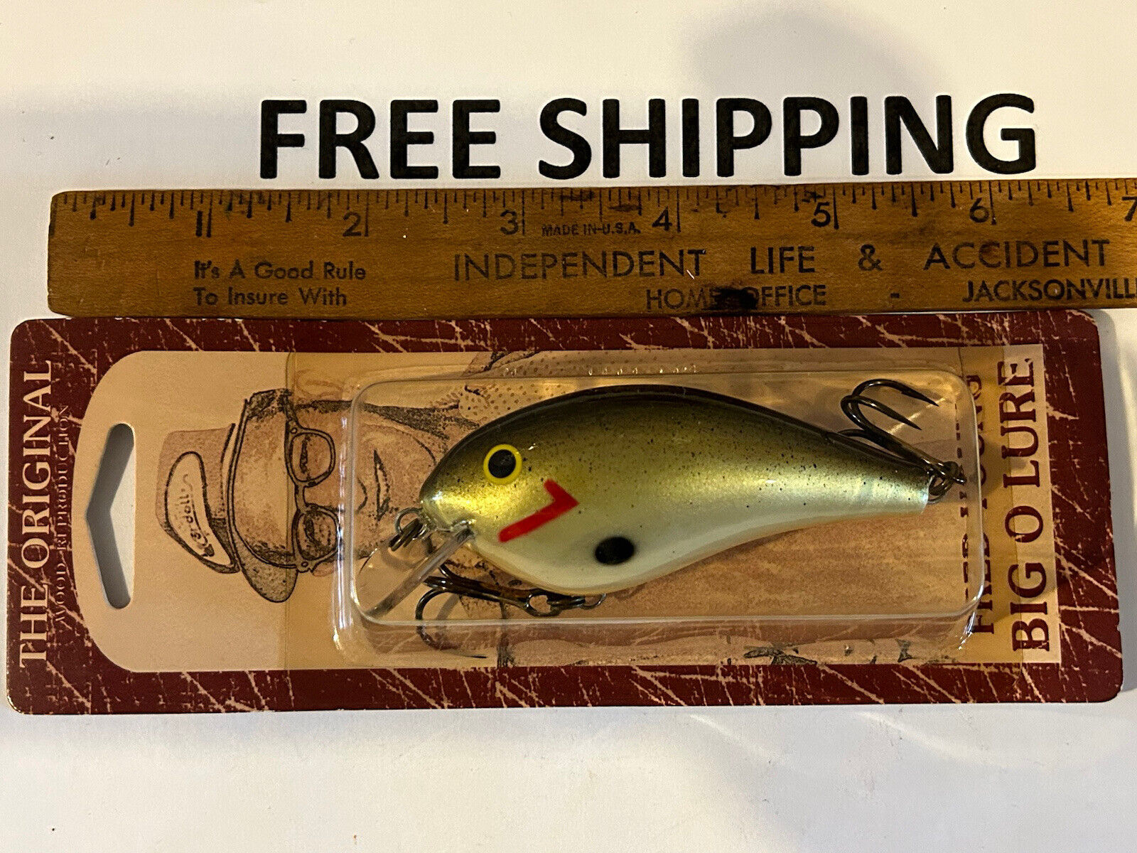 Fred Young Big O Cordell 2000's Original Wood Reproduction Lure