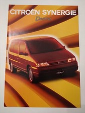 Citroen Synergie Desire 2.0i Petrol 1.9TD Diesel 7 Seater MPV UK Brochure 1997