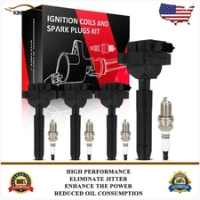 Ignition Coils & Iridium Spark Plugs Kit For Mercedes Benz SLK230 2001-2004 2.3L
