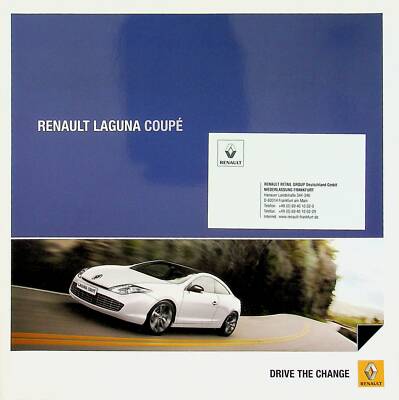 227634) Renault Laguna Coupe Brochure 12/2011