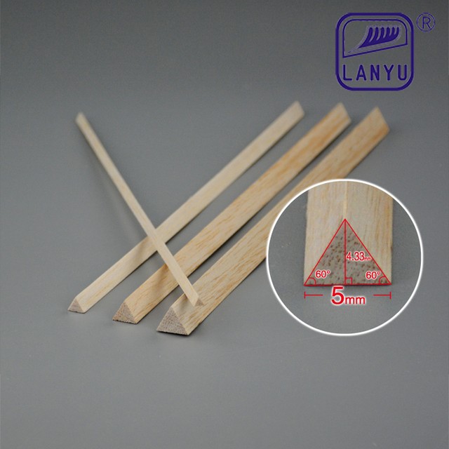500mm Balsa Wood Equilateral Triangle Stick DIY Craft Building