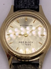 Vtg  H & R Block EMPLOYEE AWARD, WITTNAUER Quartz  Wristwatch
